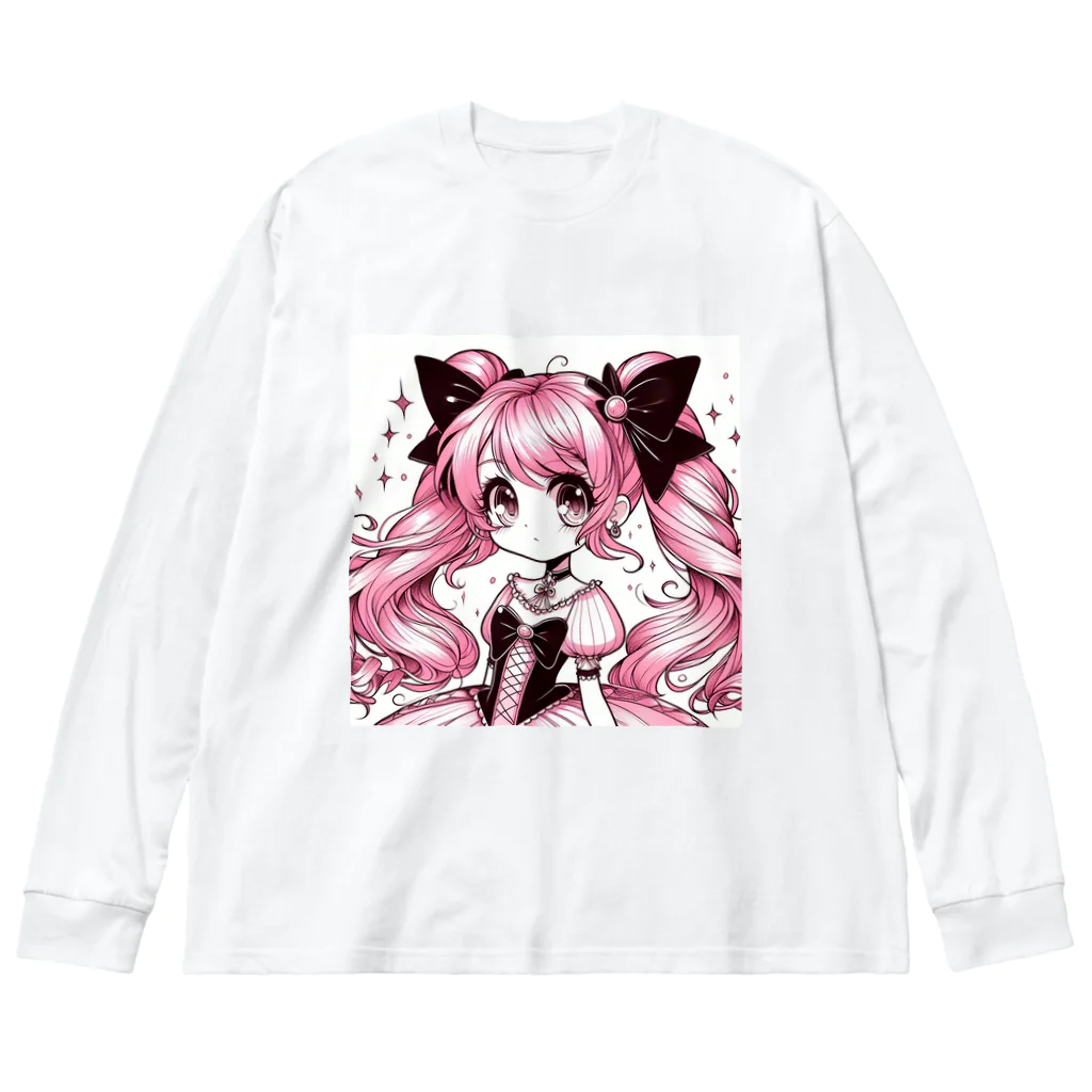 むこうのくにの魔法少女 ビッグシルエットロングスリーブTシャツ