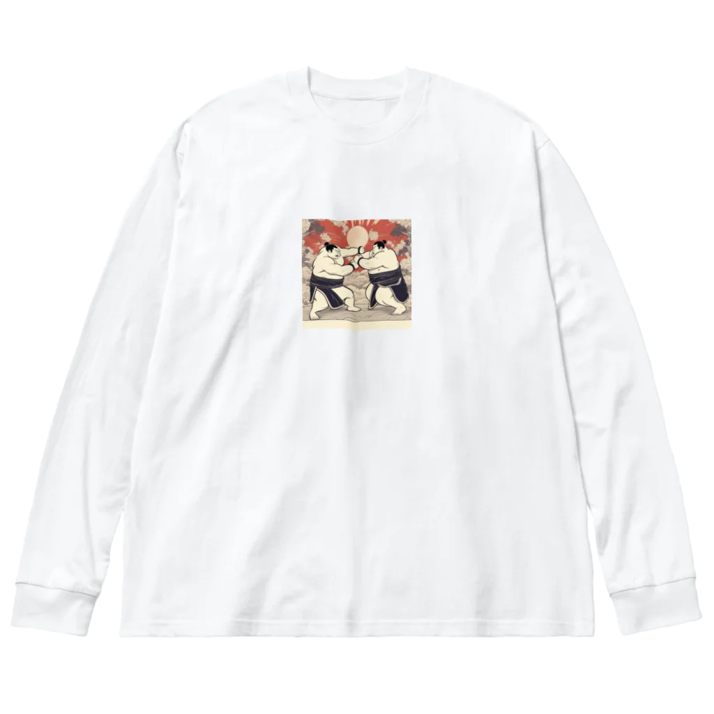 wowwooのSUMOU ビッグシルエットロングスリーブTシャツ