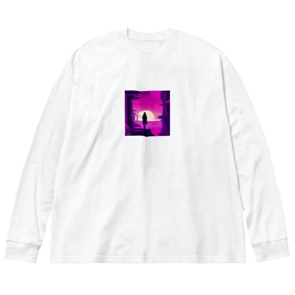 360の和風　サイバーパンク Big Long Sleeve T-Shirt