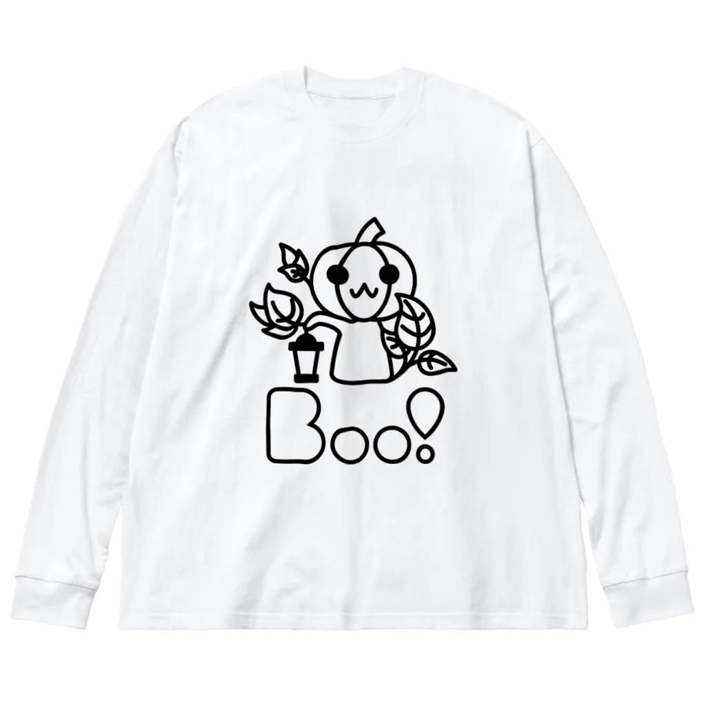 Boo!のBoo!(ジャックオーランタン) ビッグシルエットロングスリーブTシャツ