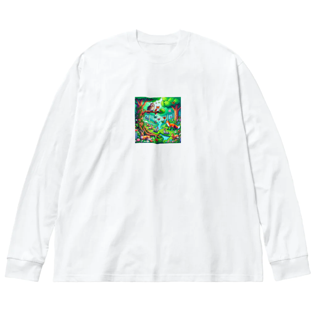 PiXΣLのHappy forest / Type.1 Big Long Sleeve T-Shirt