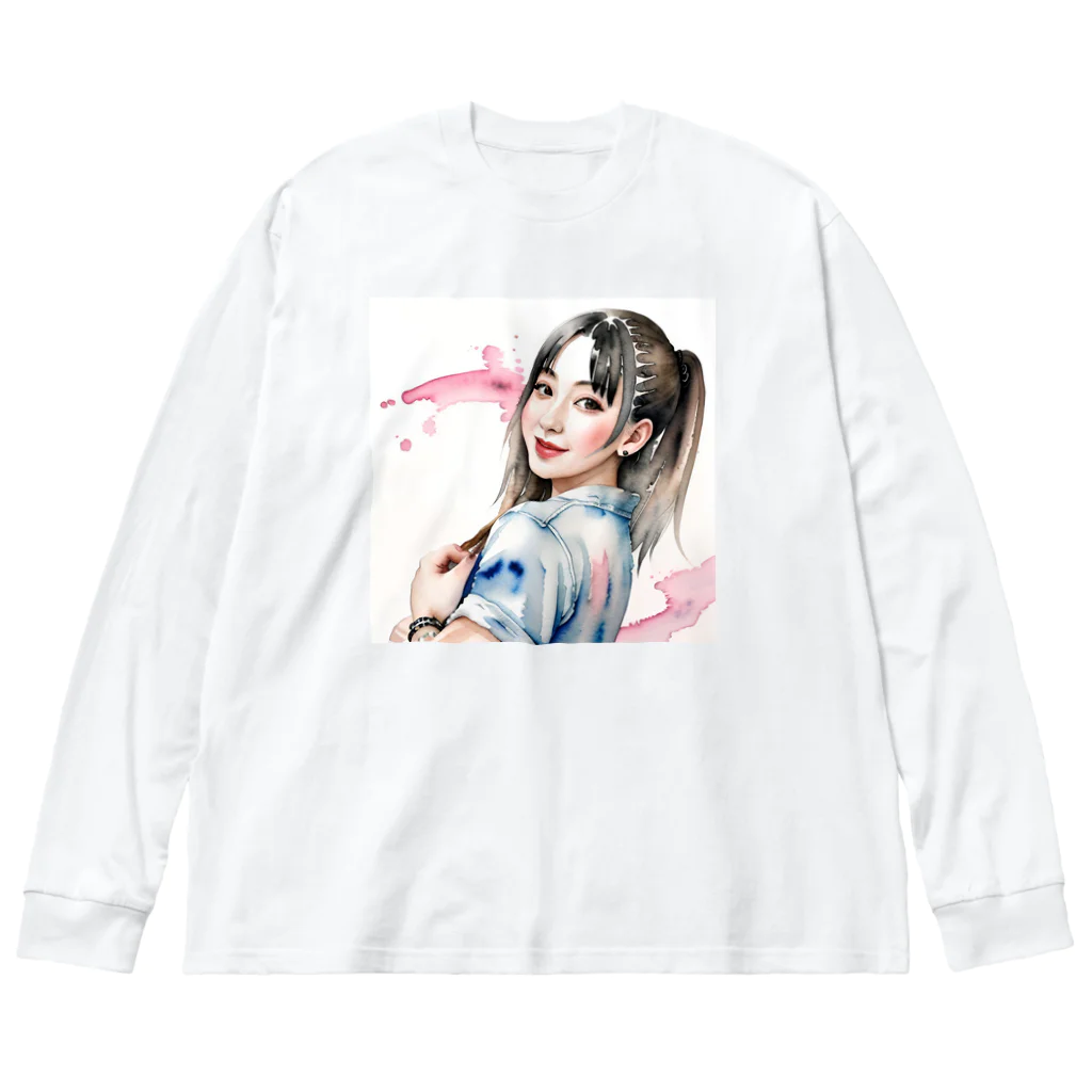 あかいはちの一推しアイドル ビッグシルエットロングスリーブTシャツ