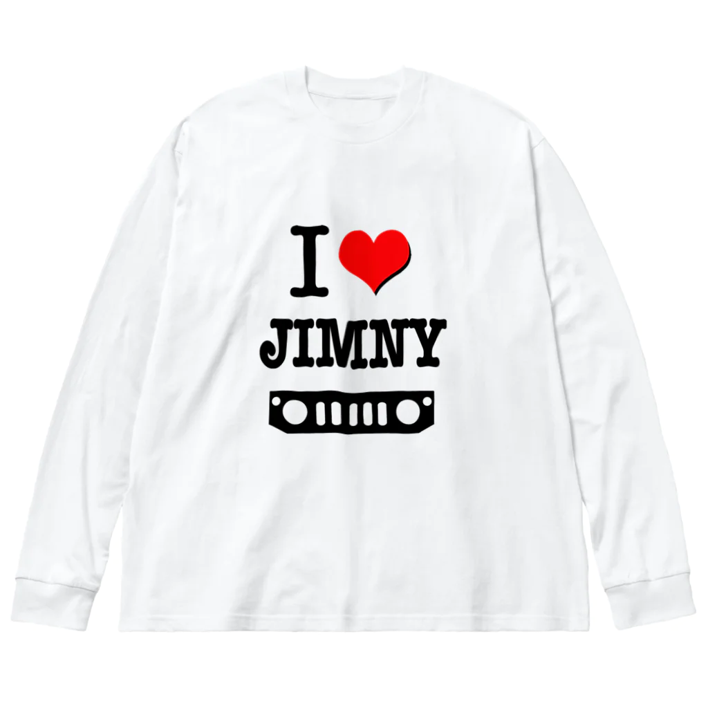 おもしろいTシャツ屋さんのI LOVE JIMNY ジムニー Big Long Sleeve T-Shirt