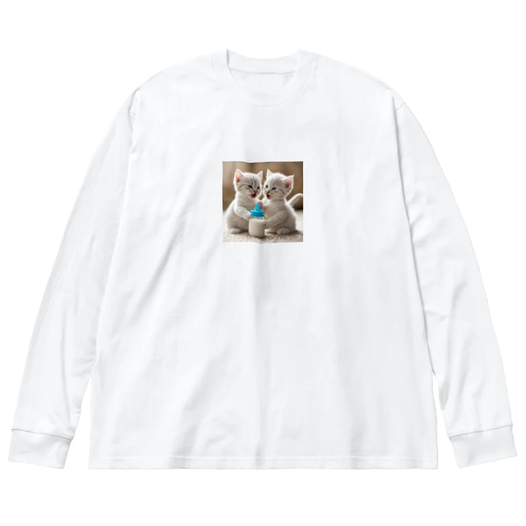 xwd28の双子の子猫 Big Long Sleeve T-Shirt