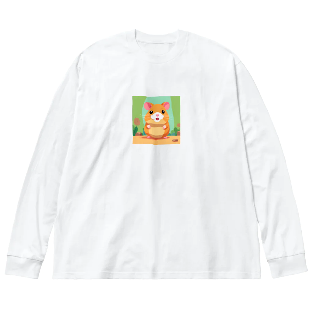 cleargのハムスター大好き Big Long Sleeve T-Shirt