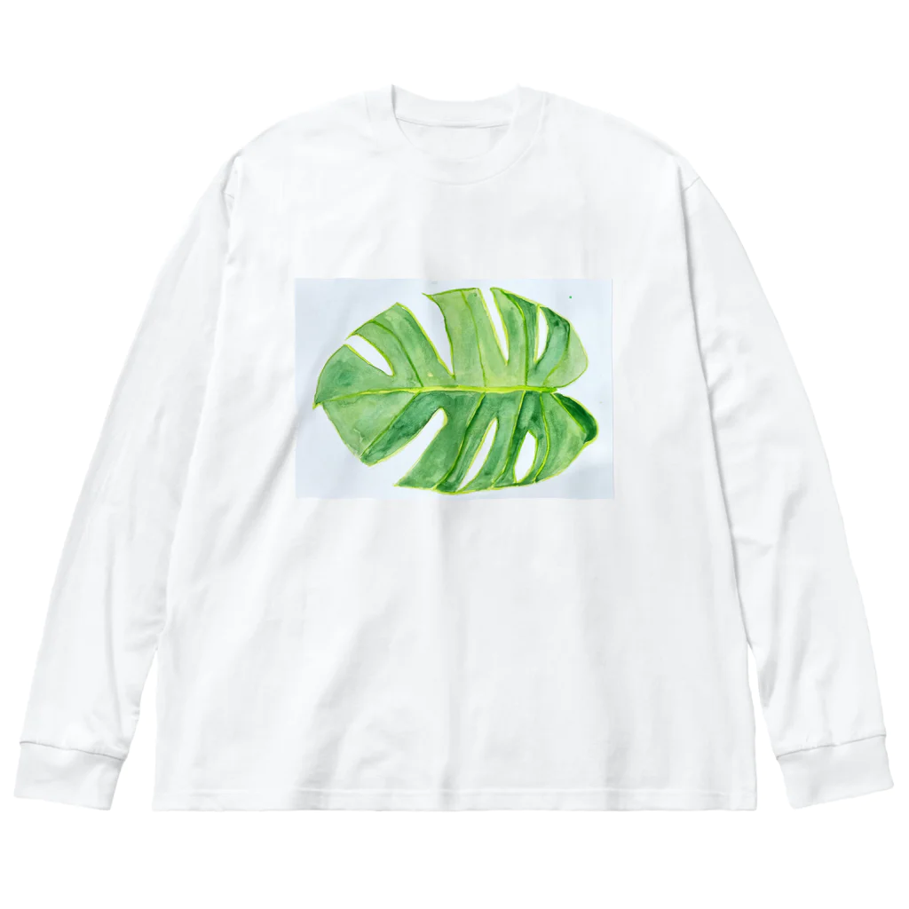 Creator_Dad-crocodileのモンステラ Big Long Sleeve T-Shirt