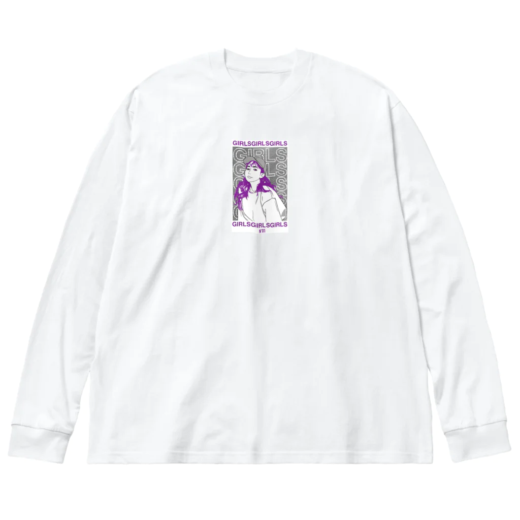 girlsgirlsgirlsのGirls Girls Girls N°01 type-B Big Long Sleeve T-Shirt