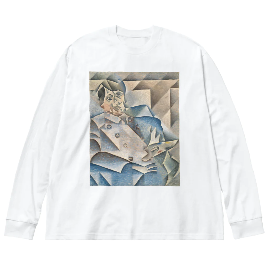 世界美術商店のピカソの肖像画 / Portrait of Pablo Picasso ビッグシルエットロングスリーブTシャツ