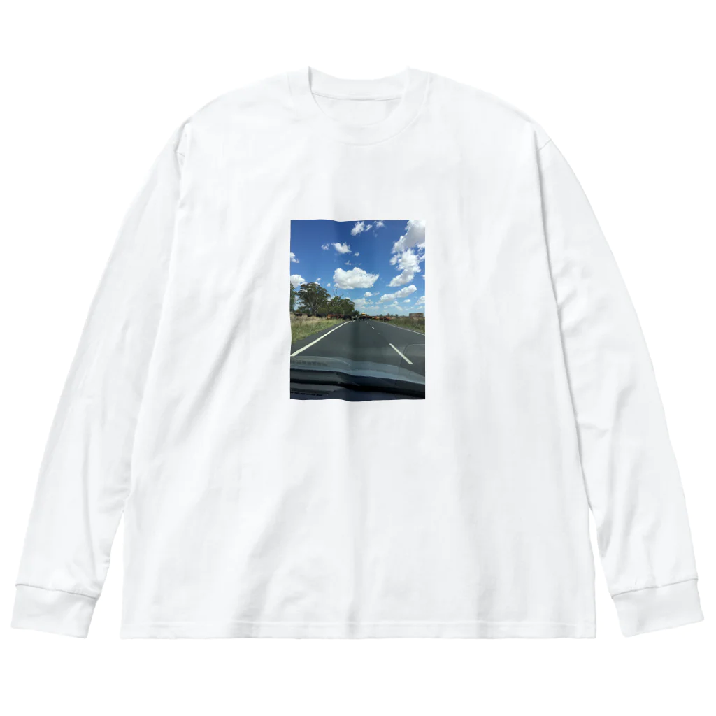 YASUE ABE JPのSend your location Big Long Sleeve T-Shirt