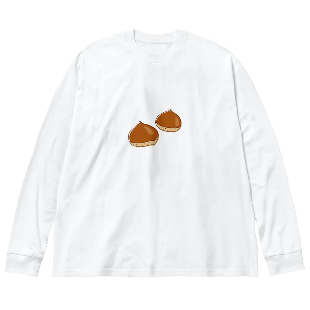 kudamono_fruits0730のくり ビッグシルエットロングスリーブTシャツ