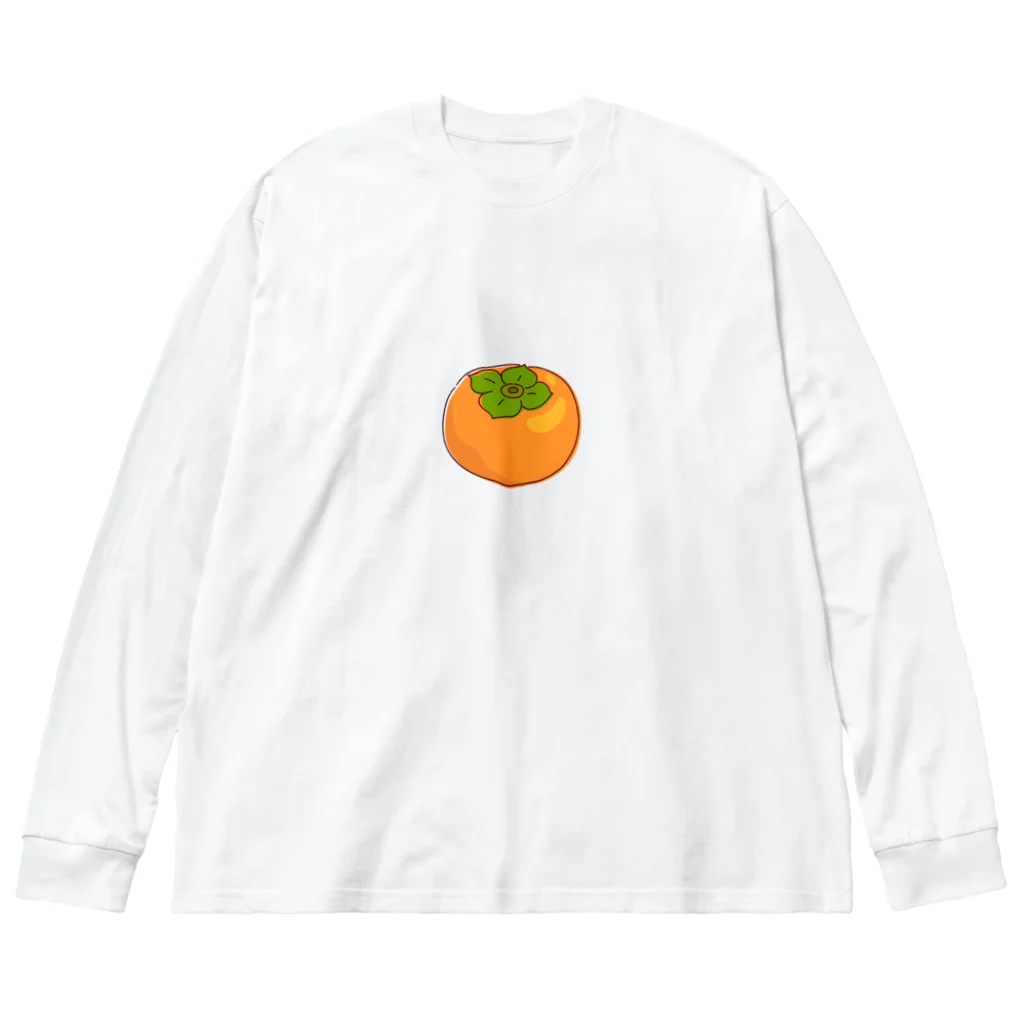 kudamono_fruits0730のかき Big Long Sleeve T-Shirt