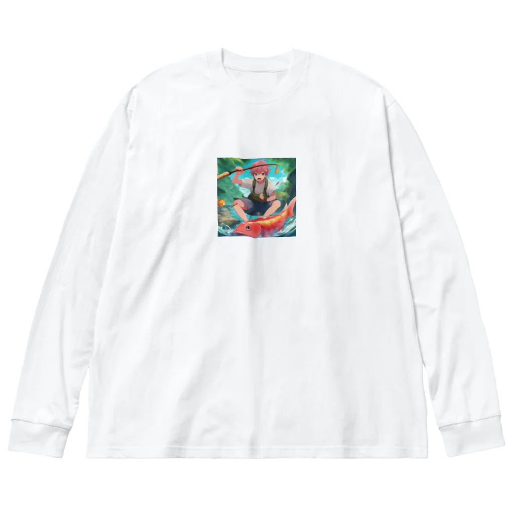 kenbenの釣り好き男子 Big Long Sleeve T-Shirt