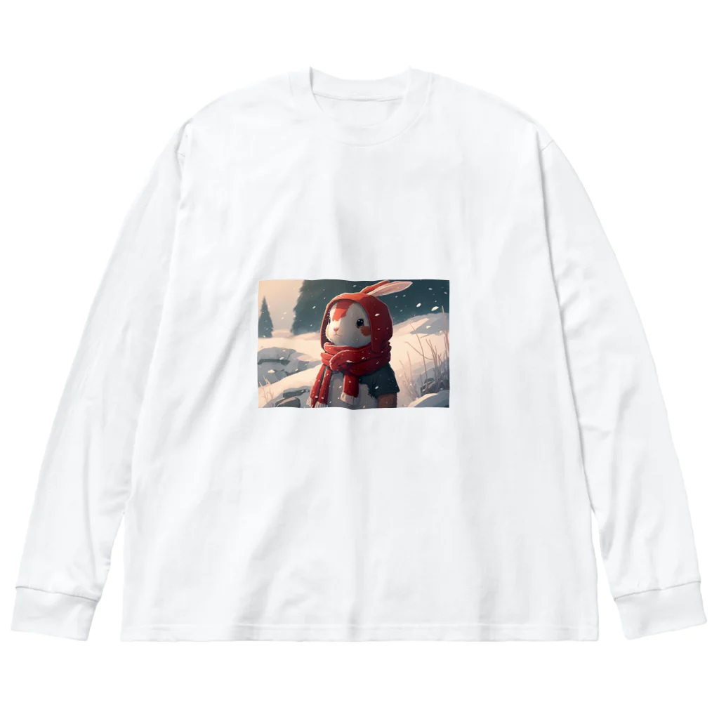 Soundの雪国のウサギ Big Long Sleeve T-Shirt