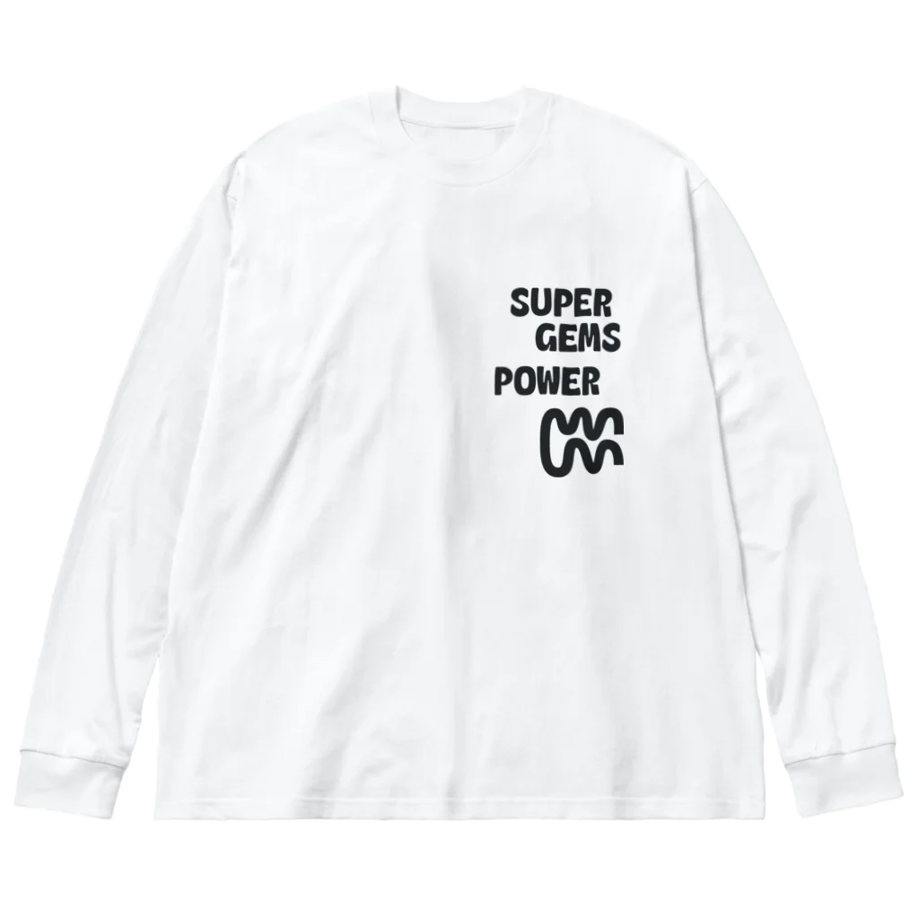 Parallel Imaginary Gift ShopのSUPER GEMS POWER ビッグシルエットロングスリーブTシャツ