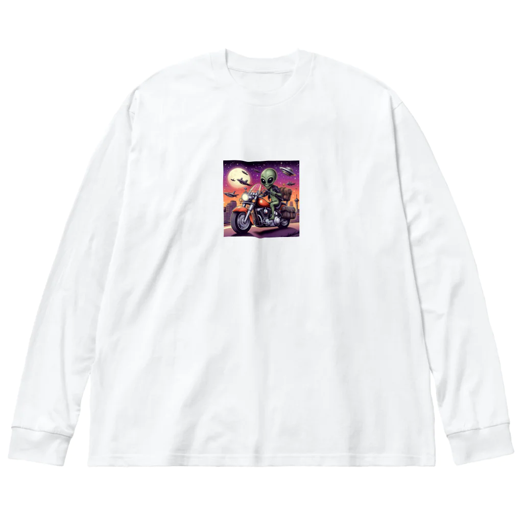 おふざけのバイク宇宙人2 Big Long Sleeve T-Shirt