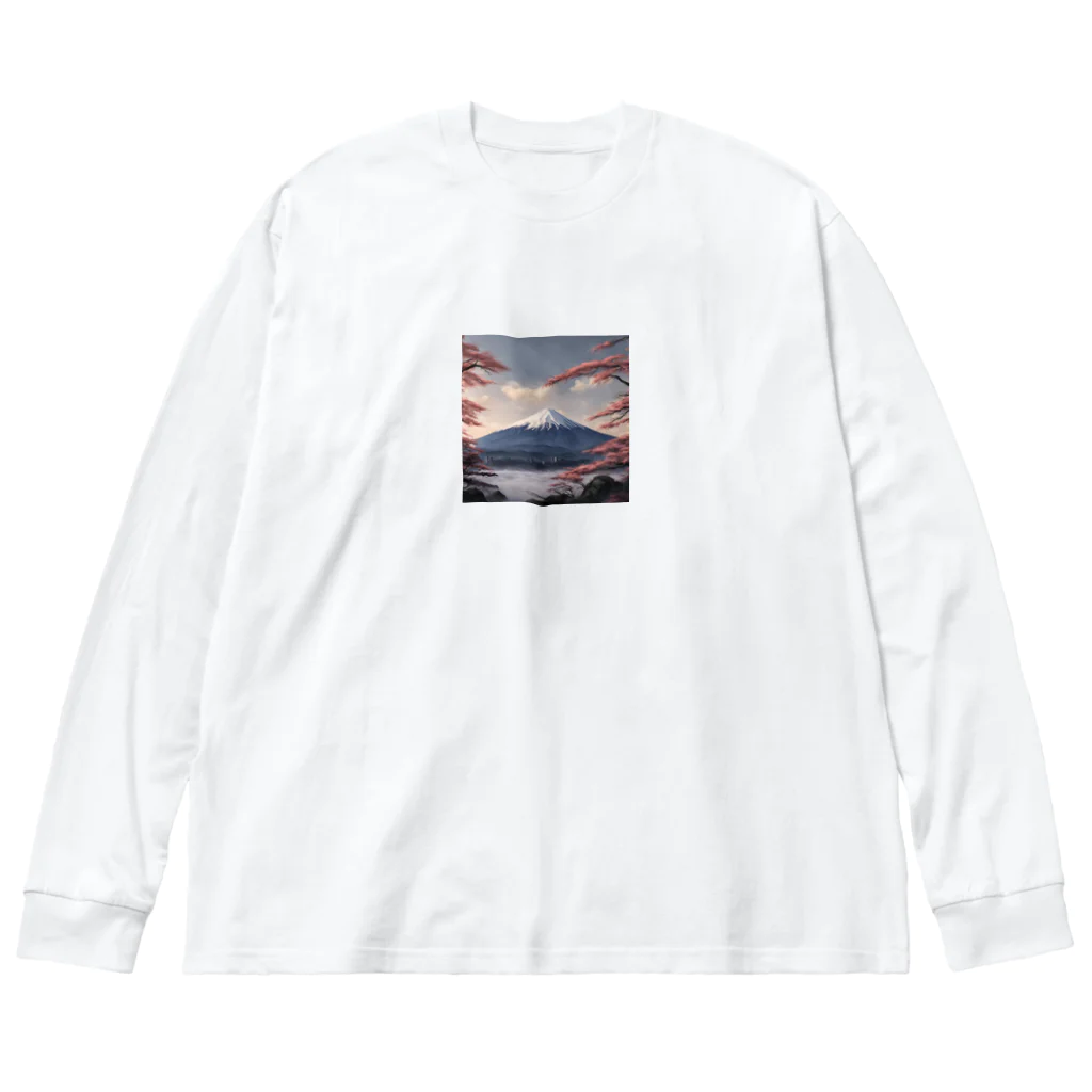 Pekotaroの富士 Big Long Sleeve T-Shirt