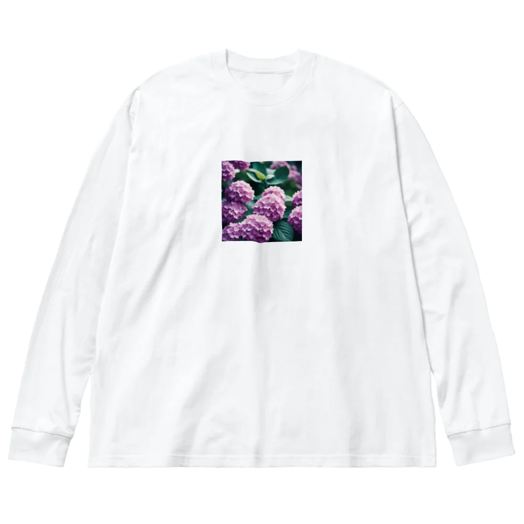 neat55のアジサイの球状の花房 Big Long Sleeve T-Shirt