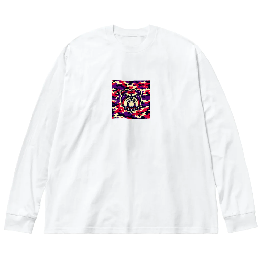 迷彩キャラクター工房の迷彩ブルドッグ Big Long Sleeve T-Shirt