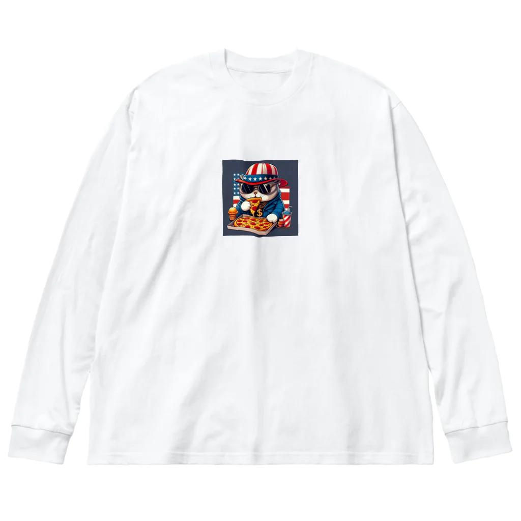 はまみるのファンキーなファット猫 Big Long Sleeve T-Shirt