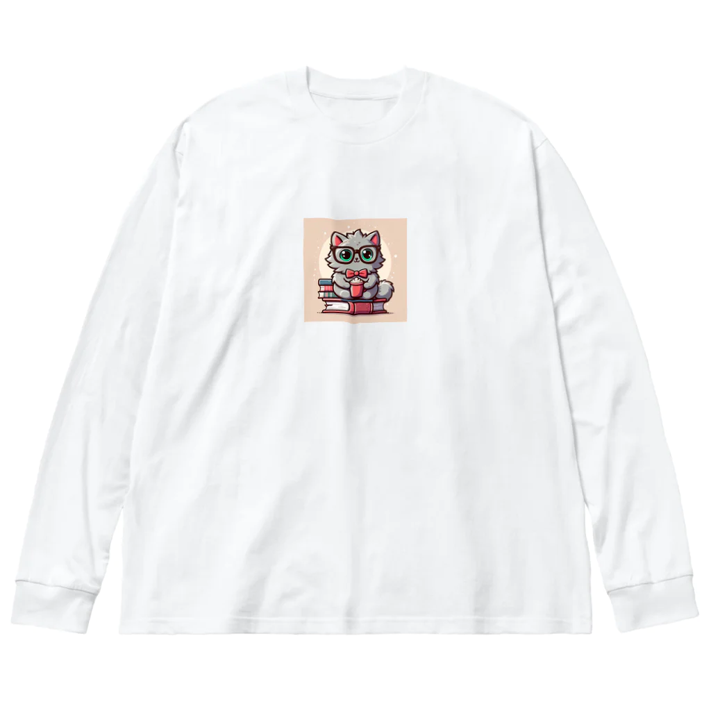 animal-loversの癒し猫 Big Long Sleeve T-Shirt