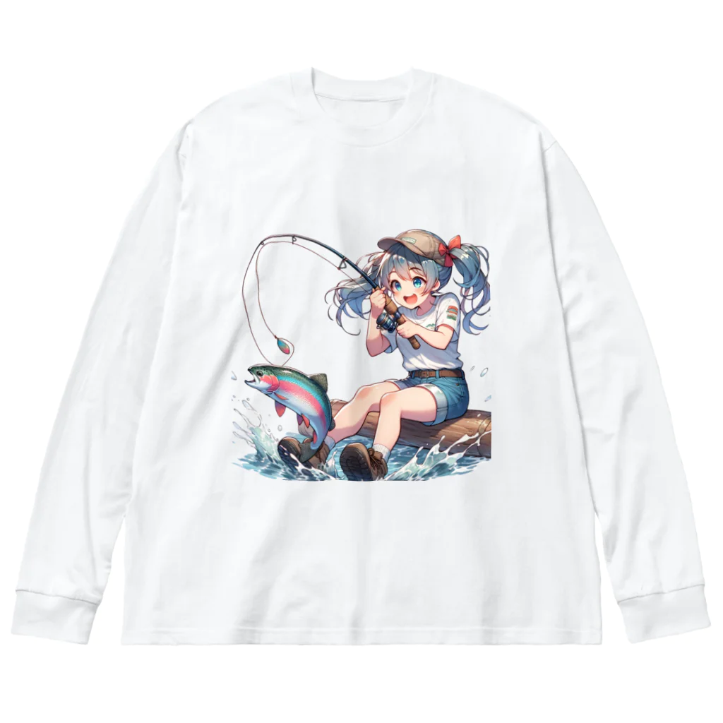 チェリモヤの釣り女子 ツリガール 01 Big Long Sleeve T-Shirt