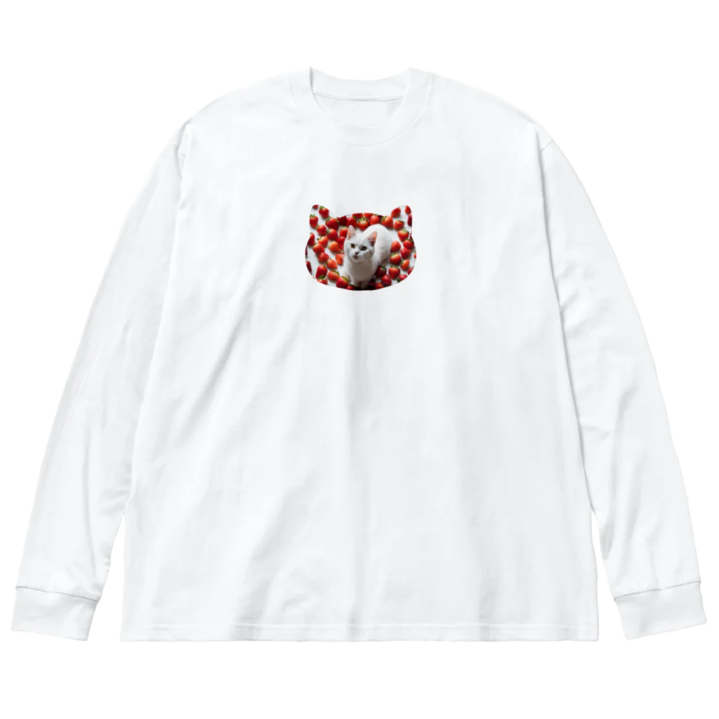 kiryu-mai創造設計のいちごねこ Big Long Sleeve T-Shirt