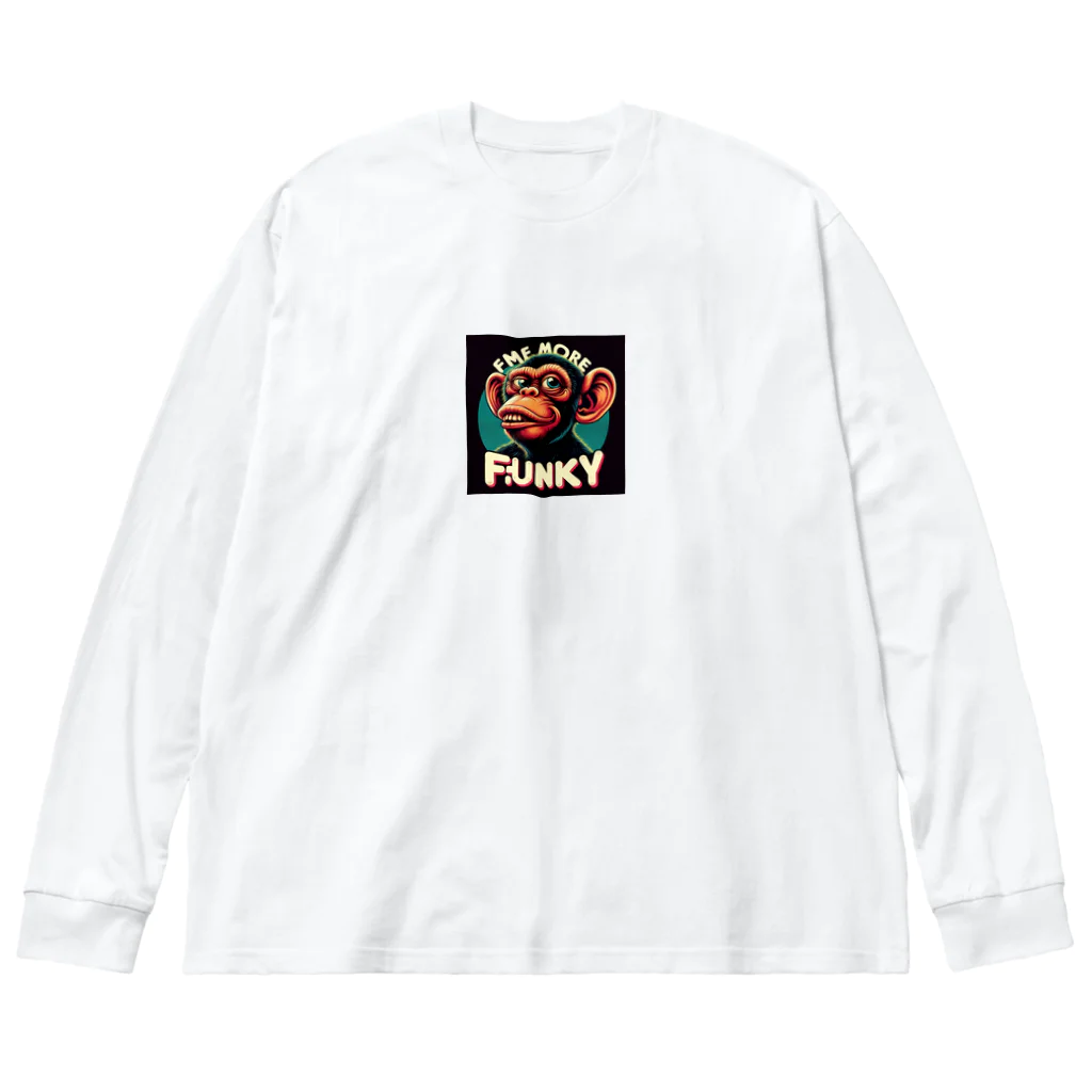 k.a.u.j.7のFUNKYなサルが登場 Big Long Sleeve T-Shirt