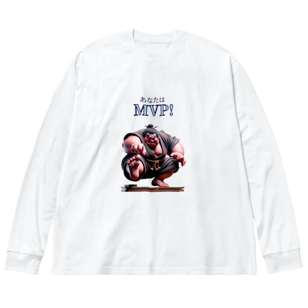 MASH-ROOMのお相撲さん Big Long Sleeve T-Shirt