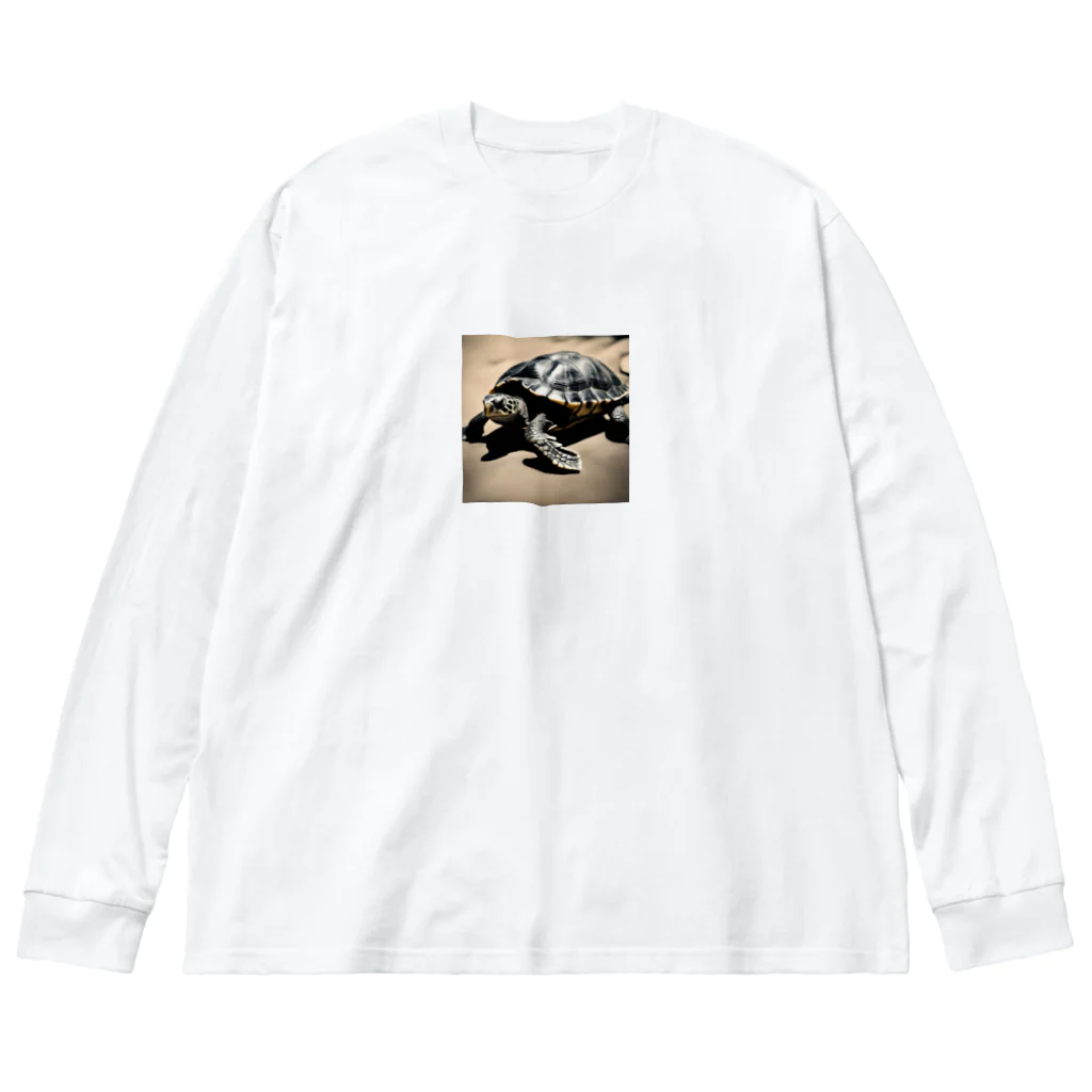 hinn-ketuの１、明日に向かって進むカメ Big Long Sleeve T-Shirt