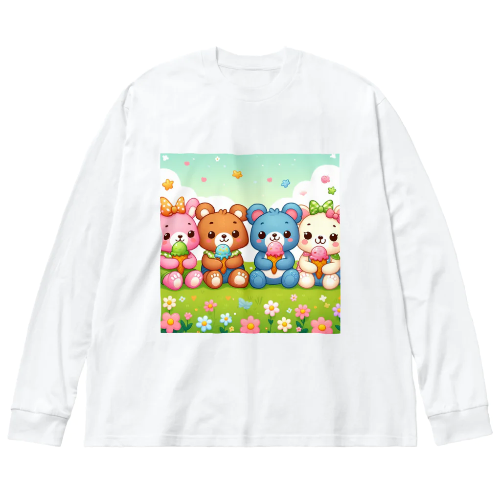 mitusan777の可愛いクマ４姉妹 Big Long Sleeve T-Shirt