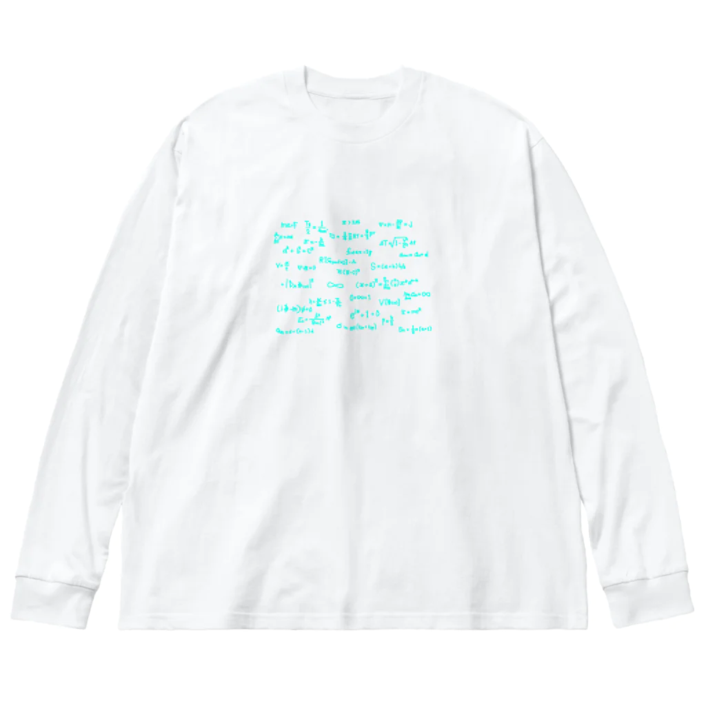 popppnの物理の数式 Big Long Sleeve T-Shirt