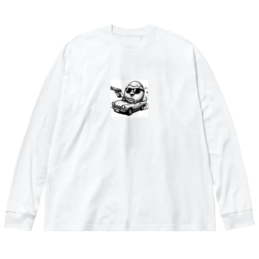 macchonのひよこギャング ビッグシルエットロングスリーブTシャツ