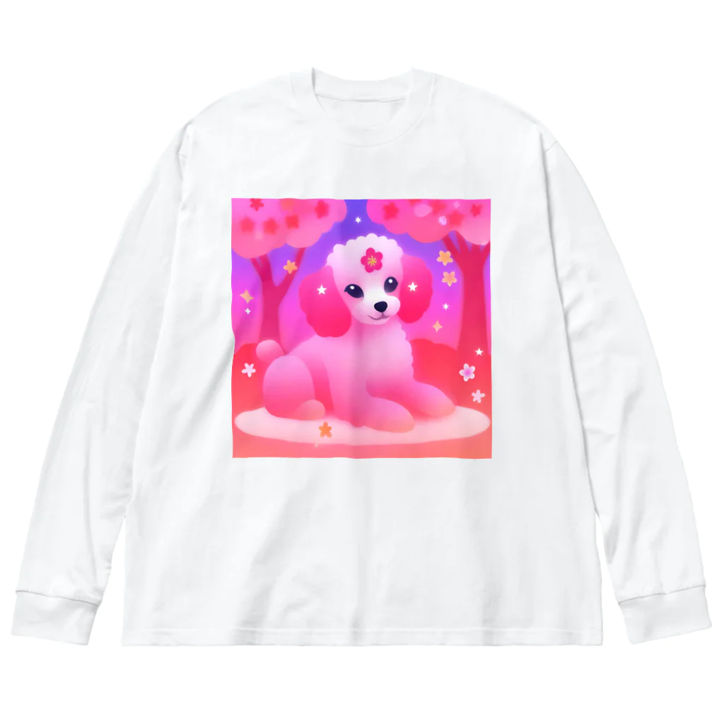 ふぇありぃているのお花見犬 Big Long Sleeve T-Shirt