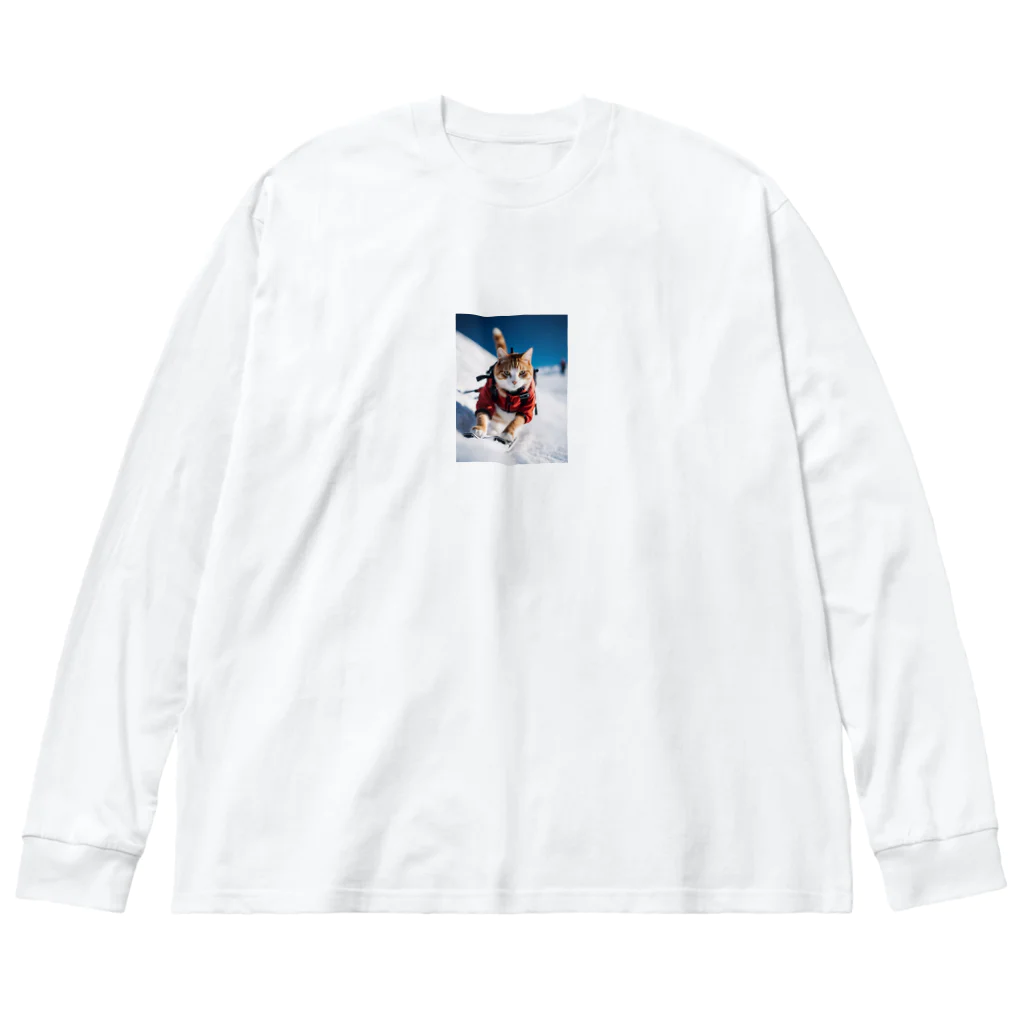 GoldCatの雪猫 Big Long Sleeve T-Shirt