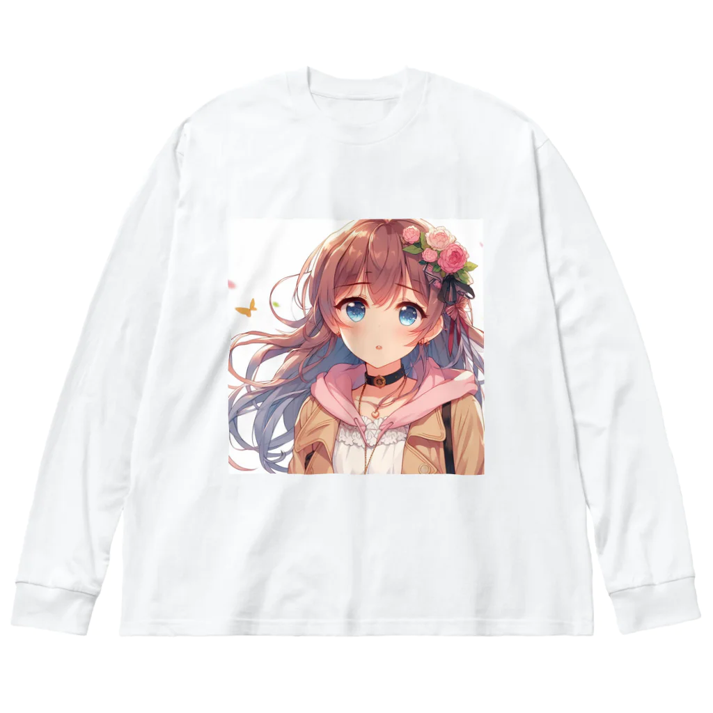 美少女アイテム専門店の美少女⑤ Big Long Sleeve T-Shirt