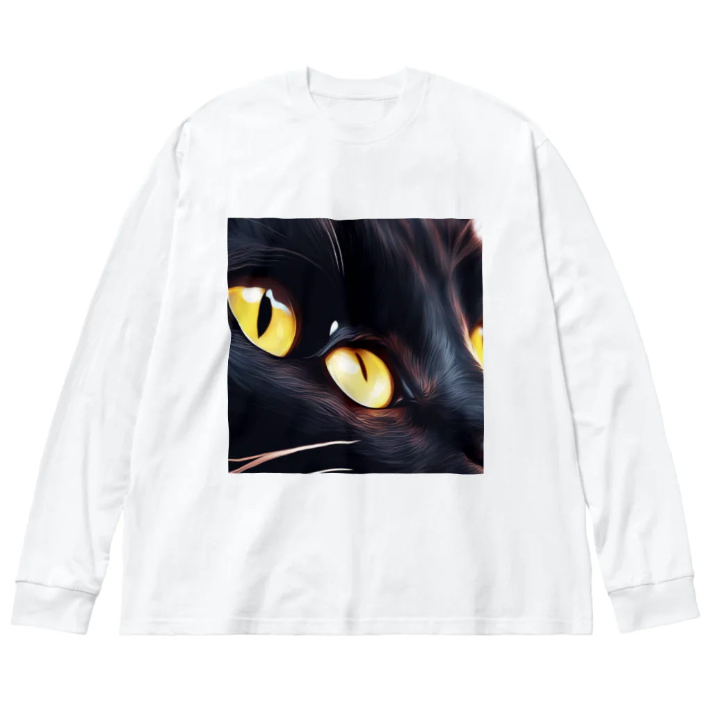 クロネコ屋のクロネコちゃん Big Long Sleeve T-Shirt