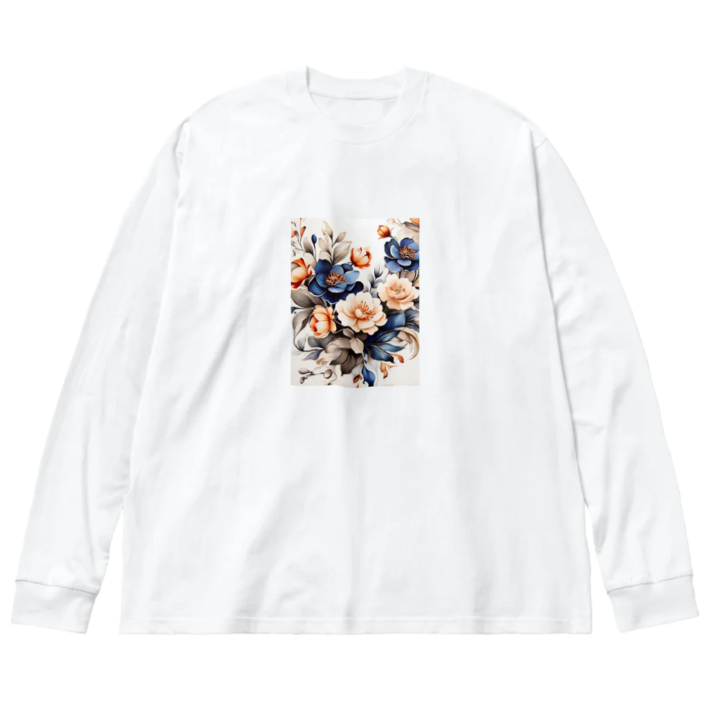 Lemon teaの花々・渋 Big Long Sleeve T-Shirt