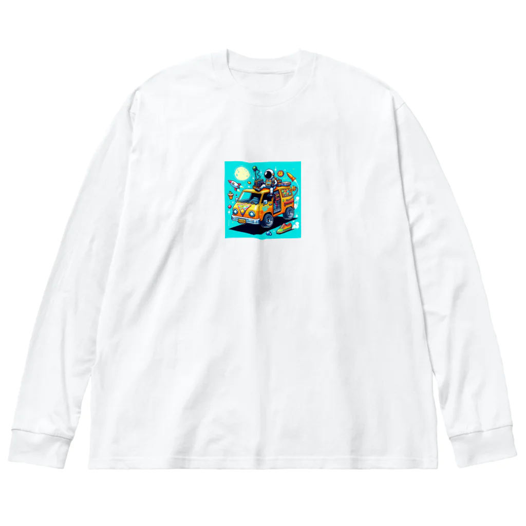 お茶目なドット絵のドッド絵乗り物 Big Long Sleeve T-Shirt