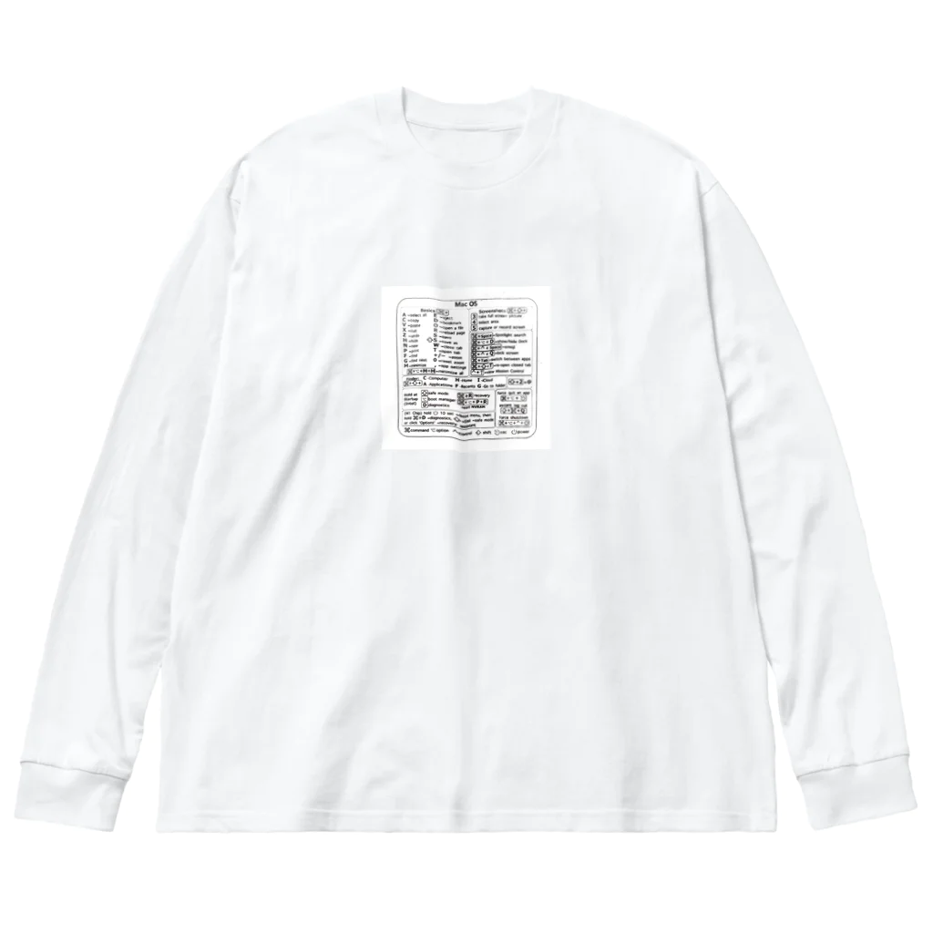 コロ助のMac OS ショートカットキー ビッグシルエットロングスリーブTシャツ