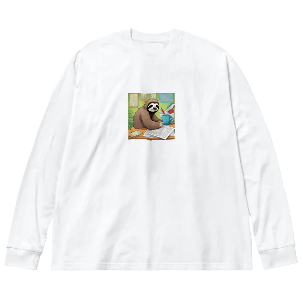 hobopoの"A Sloth Trying Various Things"  Big Long Sleeve T-Shirt