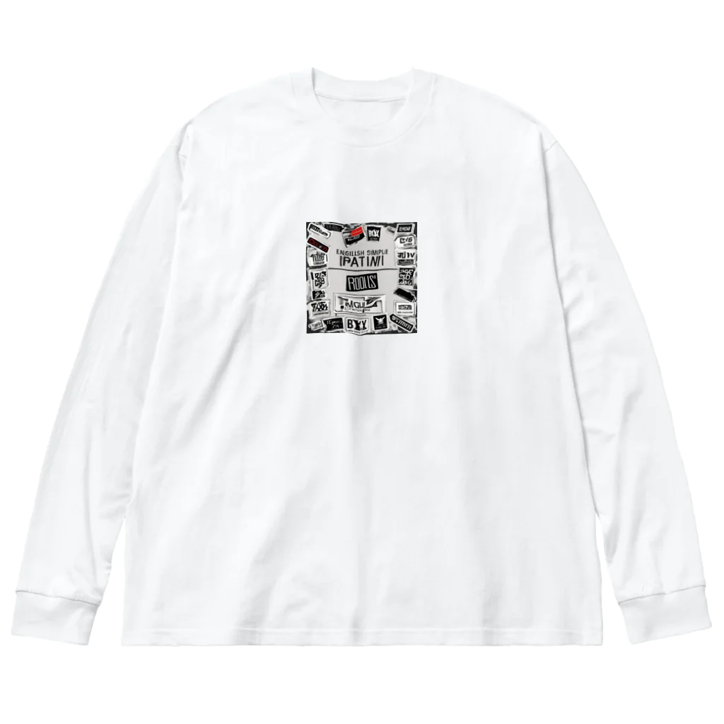 ai美女ショップのオシャレな英語ロゴ Big Long Sleeve T-Shirt