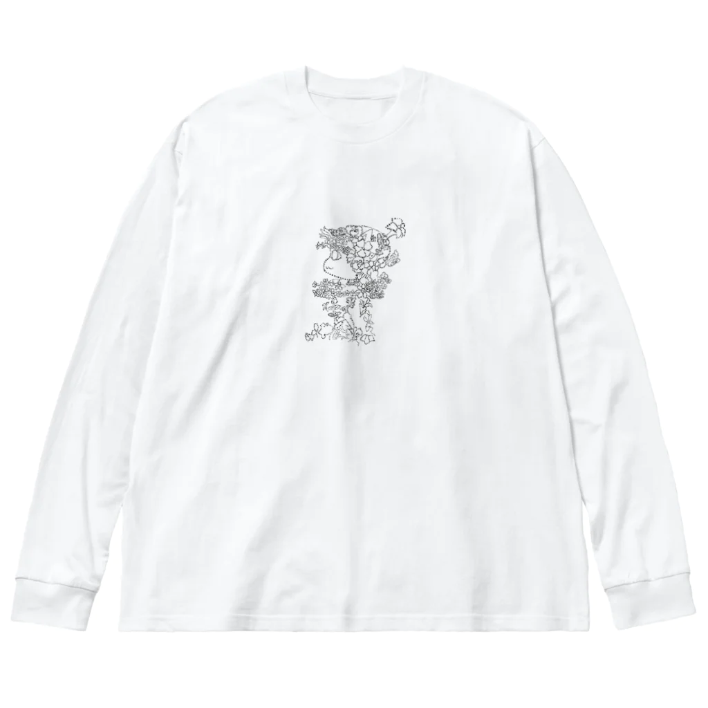 Animaru639の四季　ねこ ビッグシルエットロングスリーブTシャツ