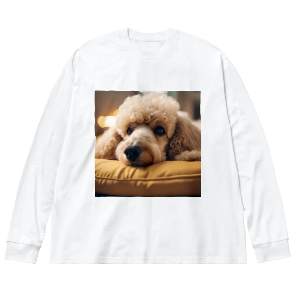 barkcutelyのリラックスプードル ビッグシルエットロングスリーブTシャツ