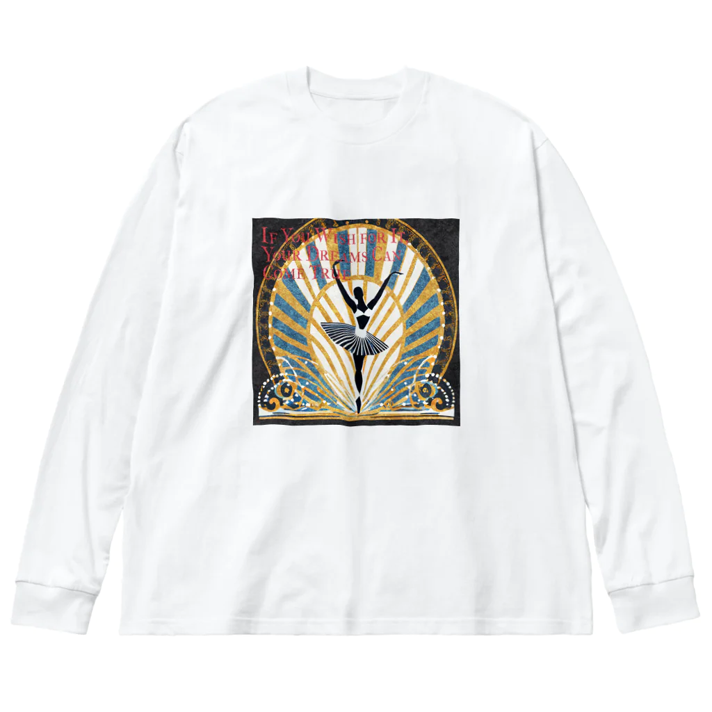 mana美術のバレリーナ Big Long Sleeve T-Shirt