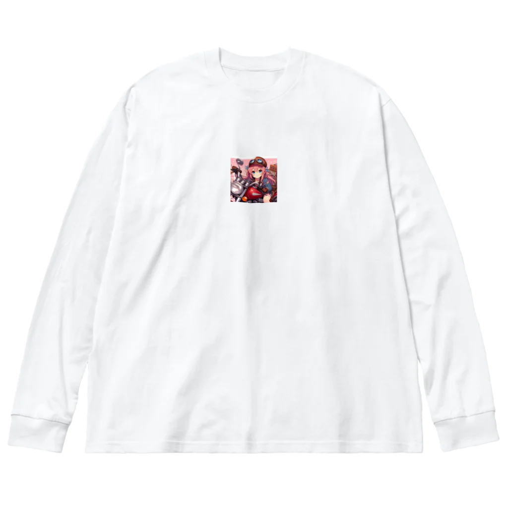 ライダーズのバイク女子　ばくおん!!系 Big Long Sleeve T-Shirt