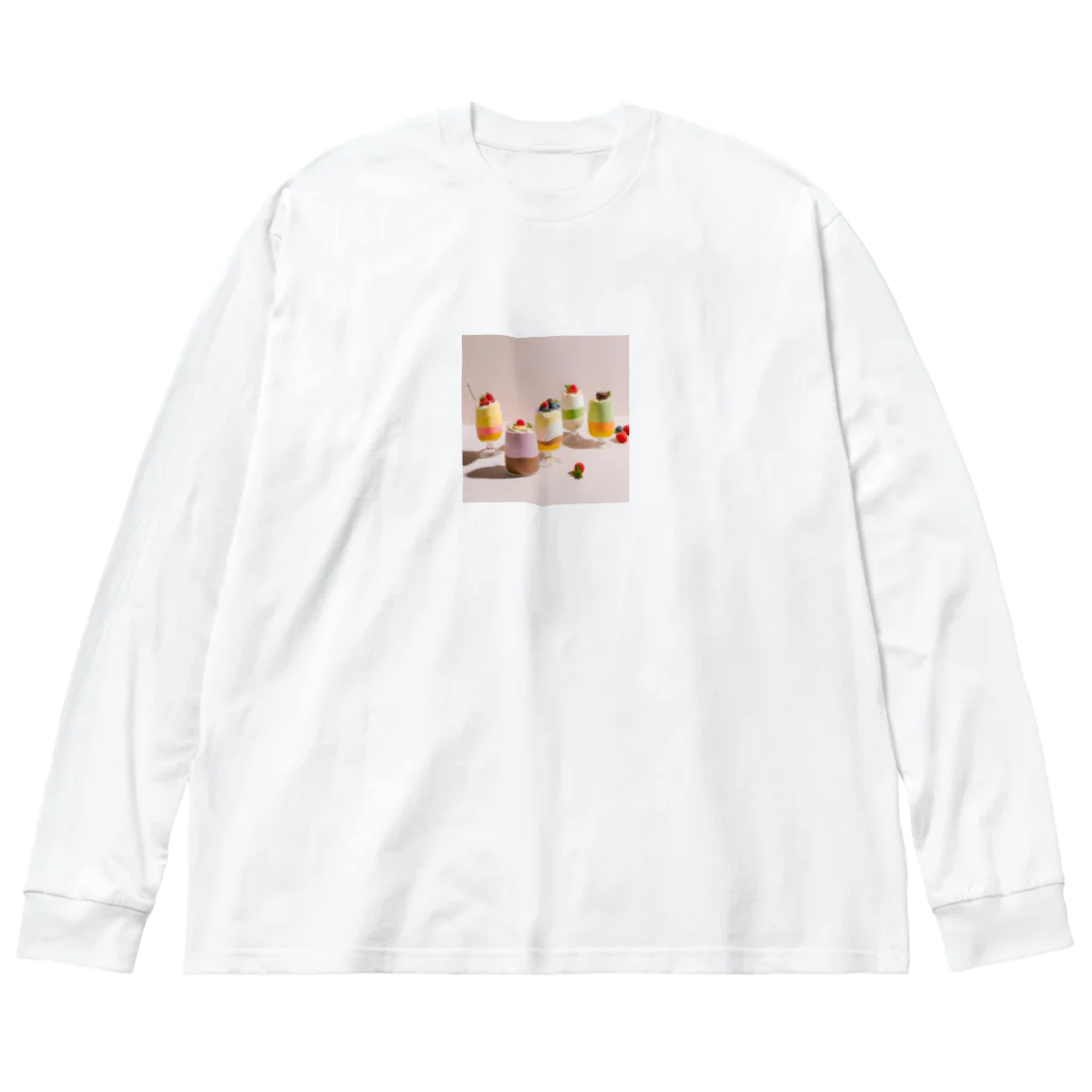 ai美女ショップのカラフルパフェ🍨 Big Long Sleeve T-Shirt