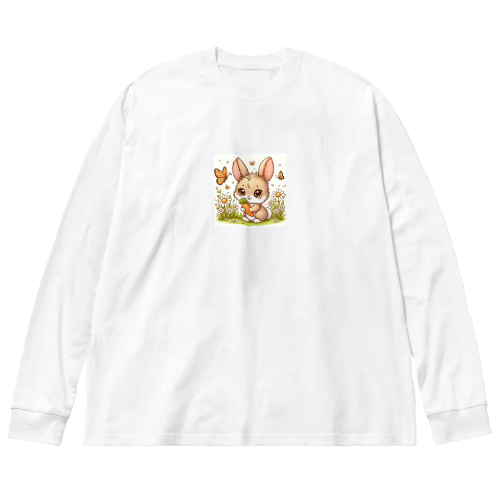 激カワポテぐっずの茶色の乙女ウサちゃん♡ Big Long Sleeve T-Shirt