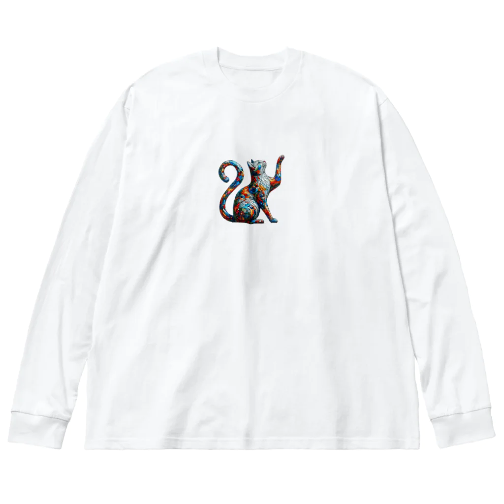 macchonのガラス猫03 Big Long Sleeve T-Shirt