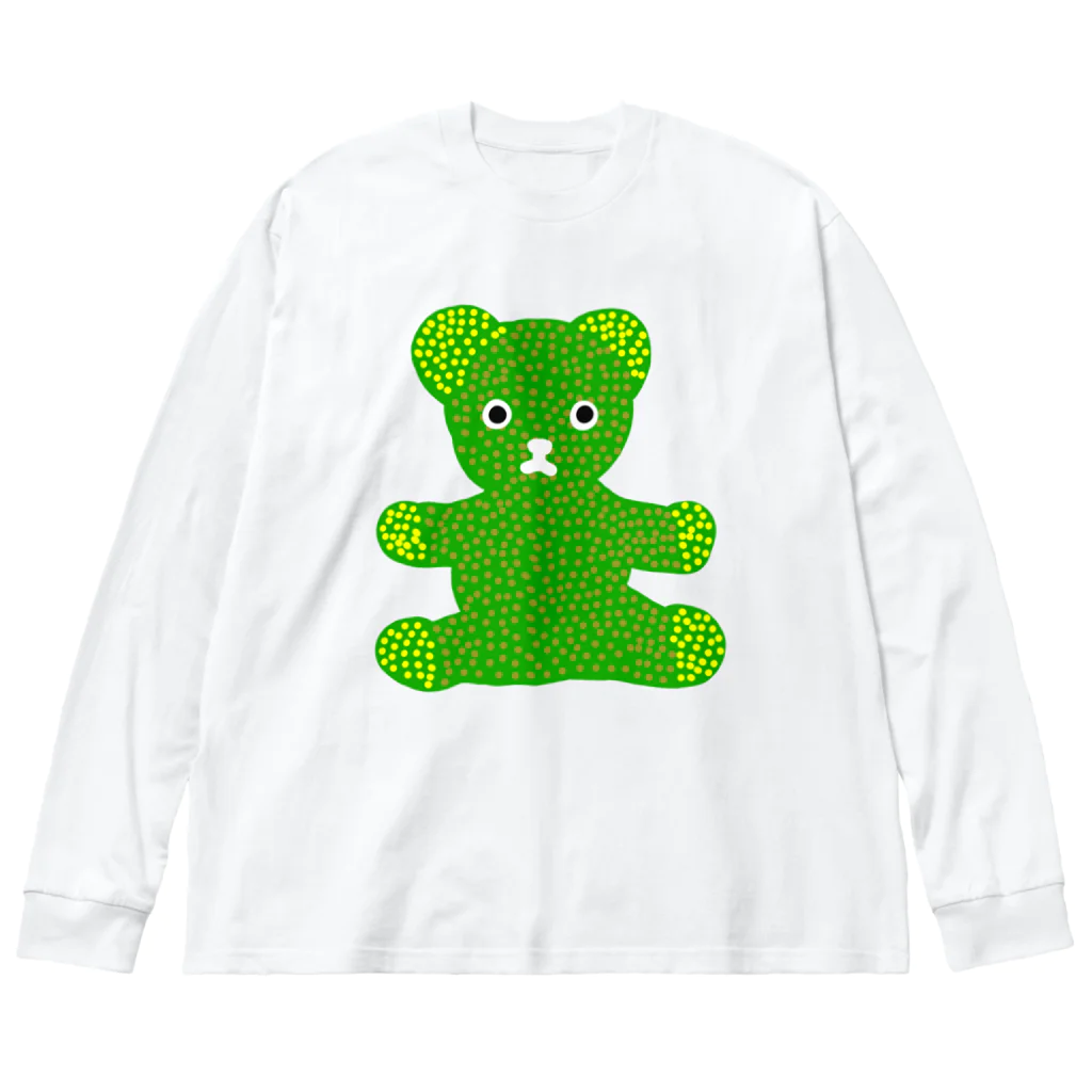 Pomme-Pommeのみどりのくまたろう ビッグシルエットロングスリーブTシャツ