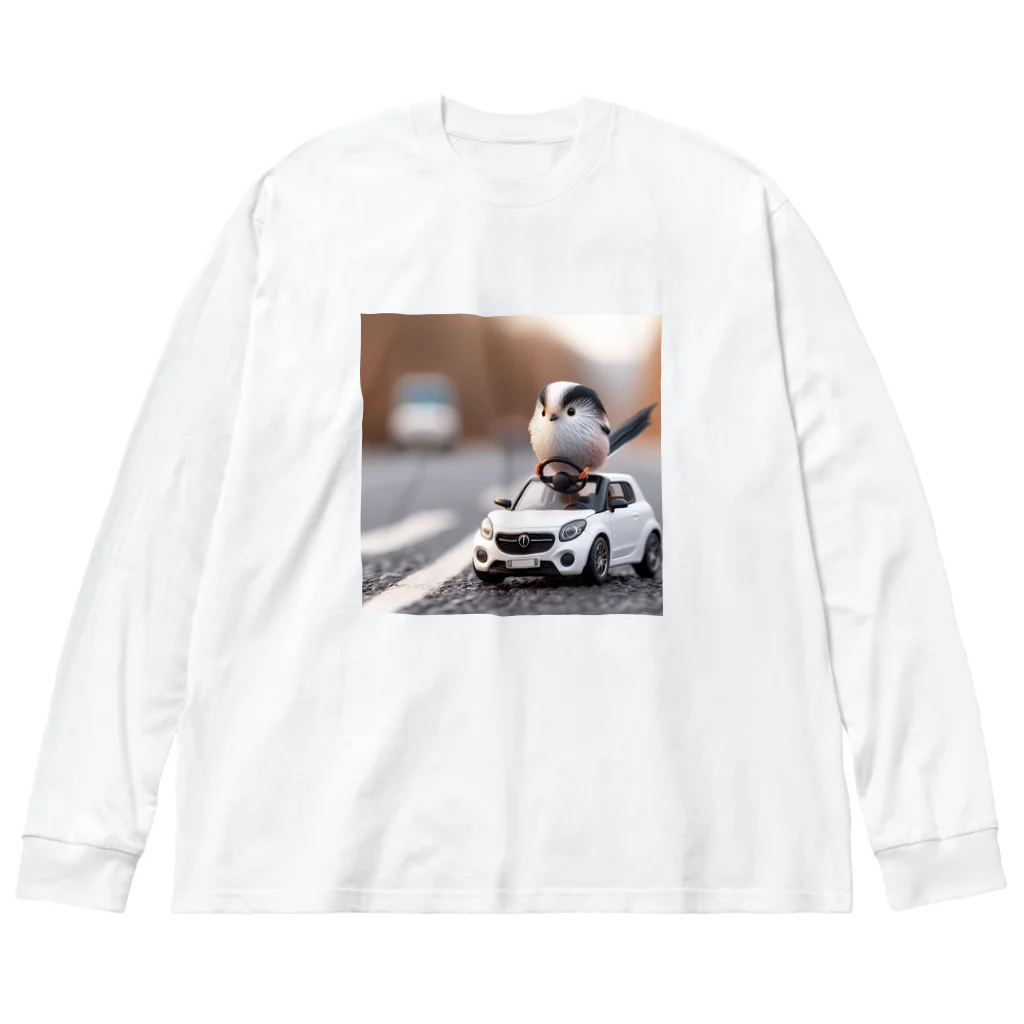 YoChan_hokkaidoのかわいいシマエナガくん Big Long Sleeve T-Shirt